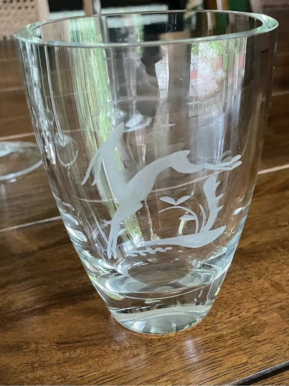 VTG Clear Glass: Imperial Glass, International Silver, Scandinavian Etched Lot